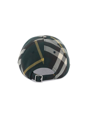 BURBERRY-Check Technical Canvas Cap-JOHN JULIA