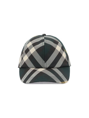 BURBERRY-Check Technical Canvas Cap-JOHN JULIA