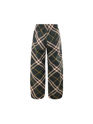 Check Twill Loose-fit Pants-BURBERRY-JOHN JULIA