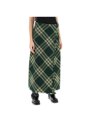 BURBERRY-Check Wool Kilt-JOHN JULIA