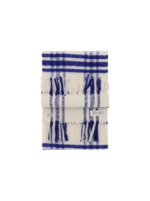 Check Wool Scarf EKD Label - OS - Unisex > Unisex accessories > Scarves hats and gloves