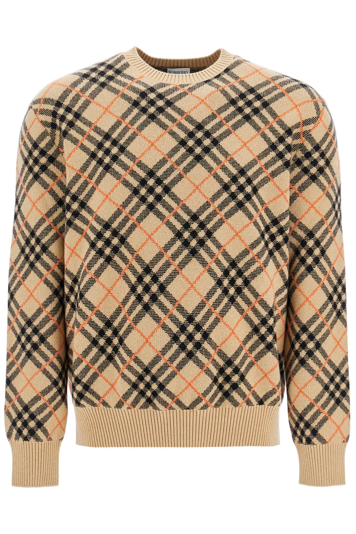 Cashmere Check Pullover Swe