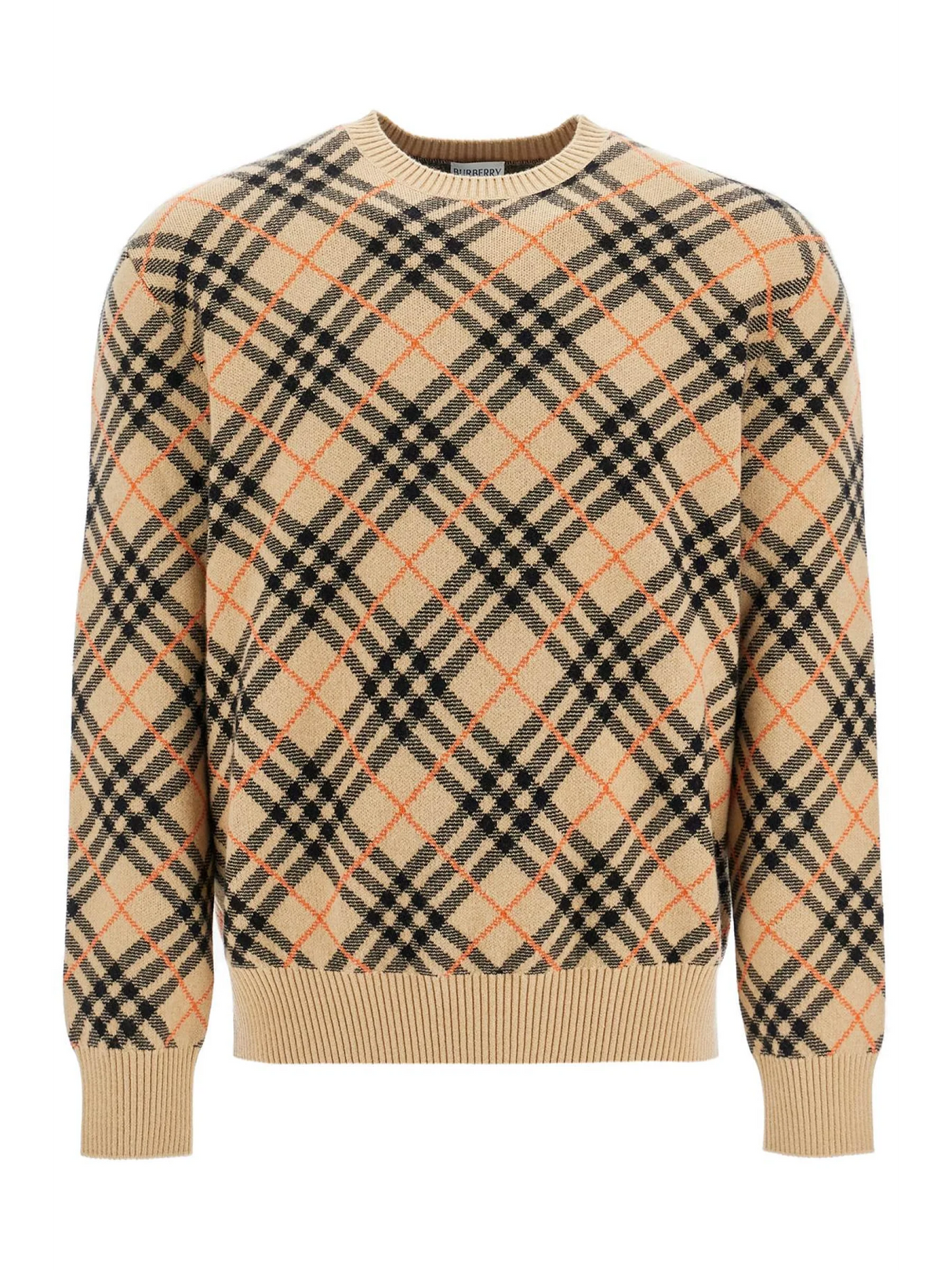 Cashmere Check Pullover Swe