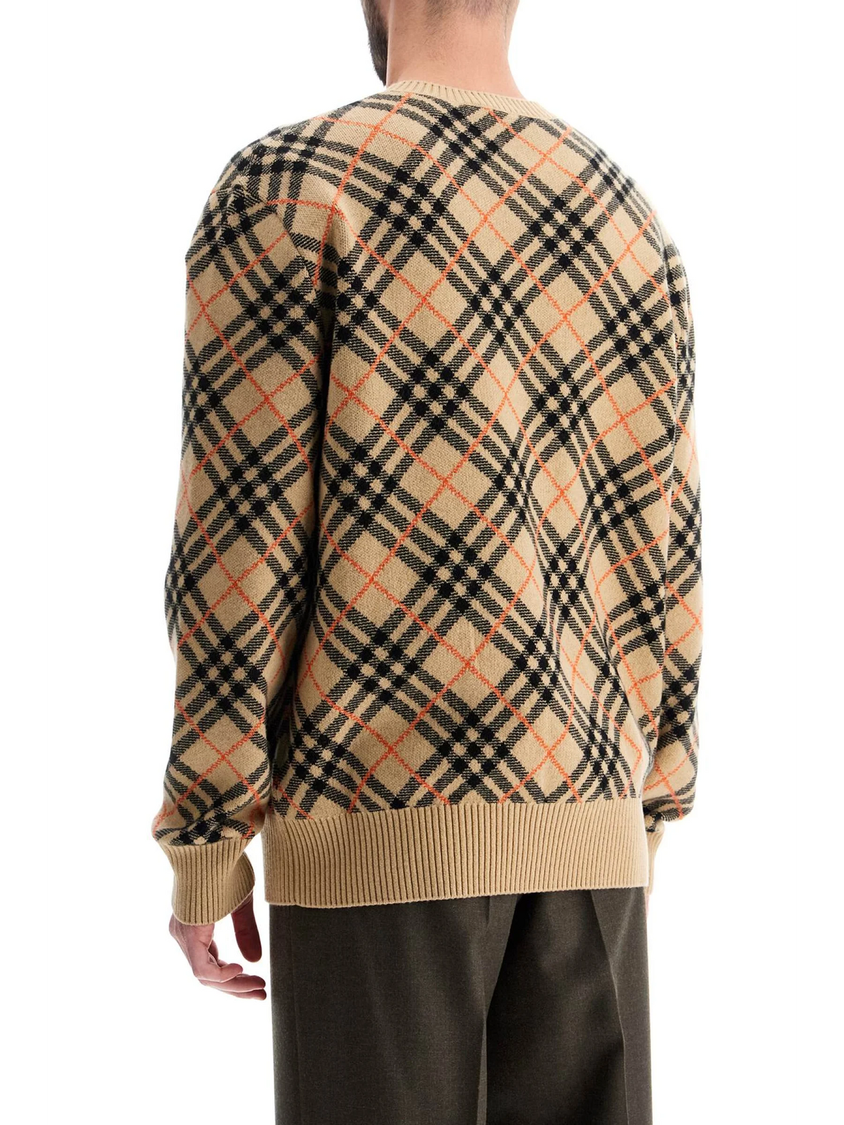 Cashmere Check Pullover Swe