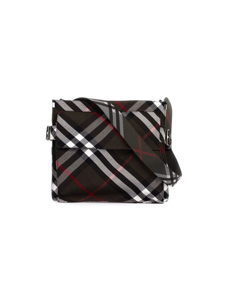 Cotton Blend Trench Check Medium Tote Bag - OS - Men > Bags > Tote bags