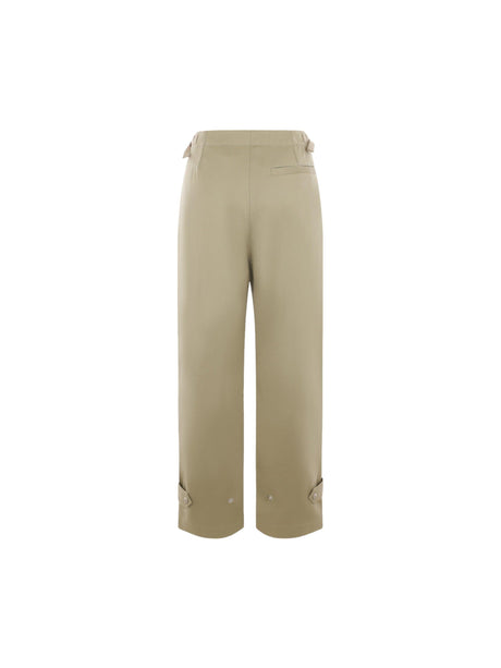 Cotton Wide-leg Cargo Pants-BURBERRY-JOHN JULIA