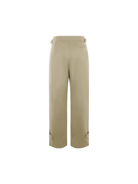 Cotton Wide-leg Cargo Pants-BURBERRY-JOHN JULIA