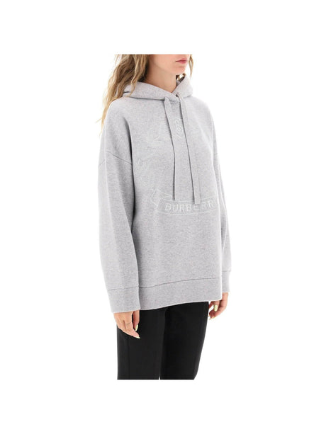 BURBERRY-'Cristiana' Cashmere Blend Hoodie-JOHN JULIA