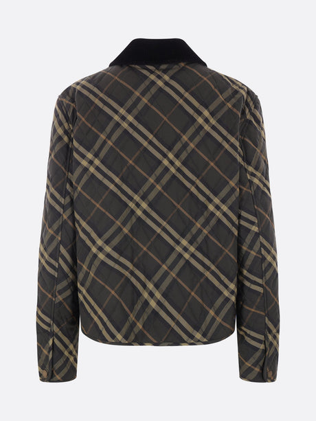 BURBERRY-Cropped Quilted Barn Jacket-JOHN JULIA