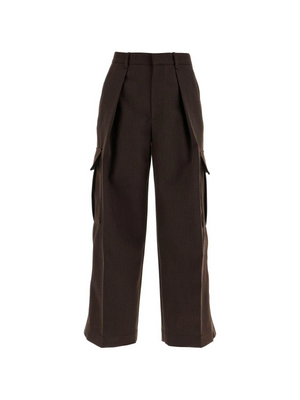 Cropped Wool Cargo Pants-Burberry-JOHN JULIA