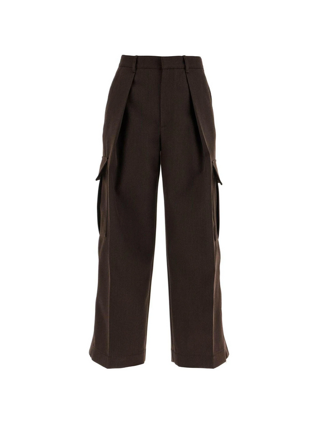 Cropped Wool Cargo Pants-Burberry-JOHN JULIA