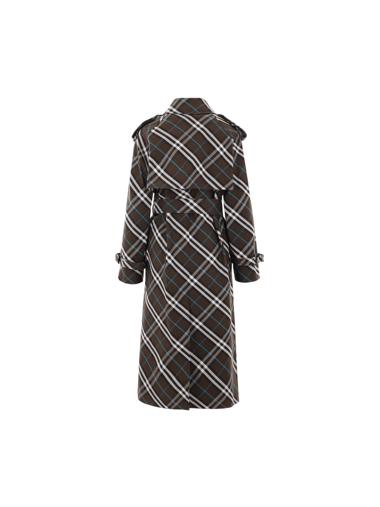 Double-breasted Check Twill Trench Coat-BURBERRY-JOHN JULIA