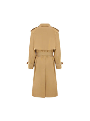 Double-breasted Gabardine Trench Coat-BURBERRY-JOHN JULIA