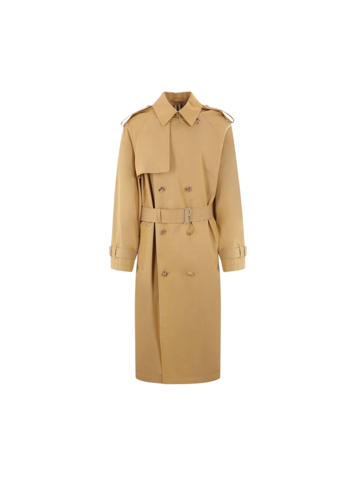 Double-breasted Gabardine Trench Coat-BURBERRY-JOHN JULIA