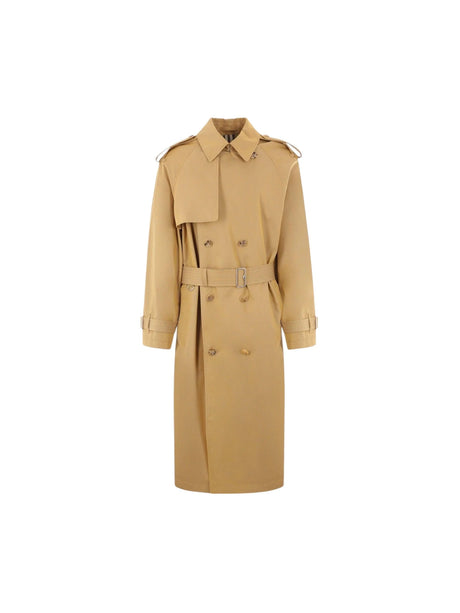 Double-breasted Gabardine Trench Coat-BURBERRY-JOHN JULIA