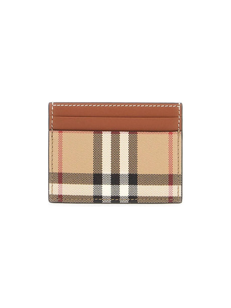 Eco-Leather Check Card Holder - OS - Women > Accessories > Wallets and Small Leather Goods > Card holders