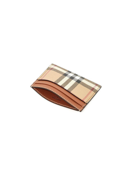 Eco-Leather Check Card Holder - OS - Women > Accessories > Wallets and Small Leather Goods > Card holders