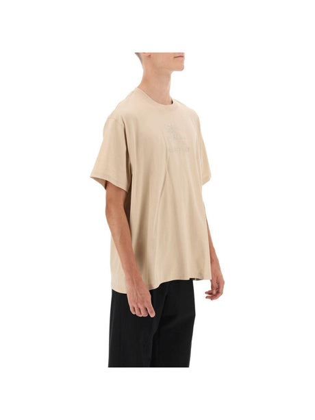 EKD Cotton T-shirt in Soft Fawn BURBERRY JOHN JULIA.