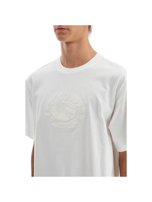 BURBERRY-"Ekd Embroidered T Shirt -JOHN JULIA.