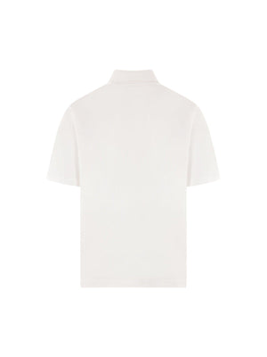 Equestrian Logo Oversized Polo Shirt-BURBERRY-JOHN JULIA