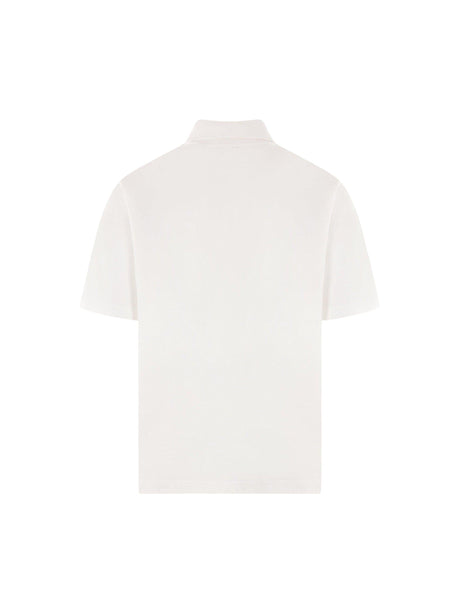 Equestrian Logo Oversized Polo Shirt-BURBERRY-JOHN JULIA