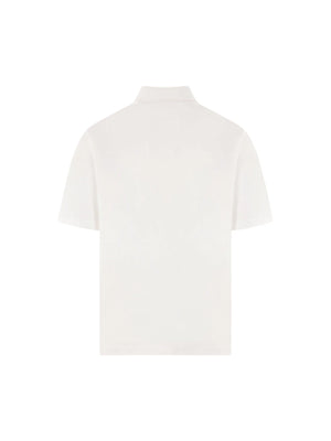 Equestrian Logo Oversized Polo Shirt-BURBERRY-JOHN JULIA