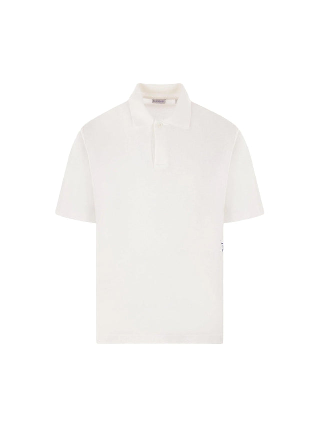 Equestrian Logo Oversized Polo Shirt-BURBERRY-JOHN JULIA