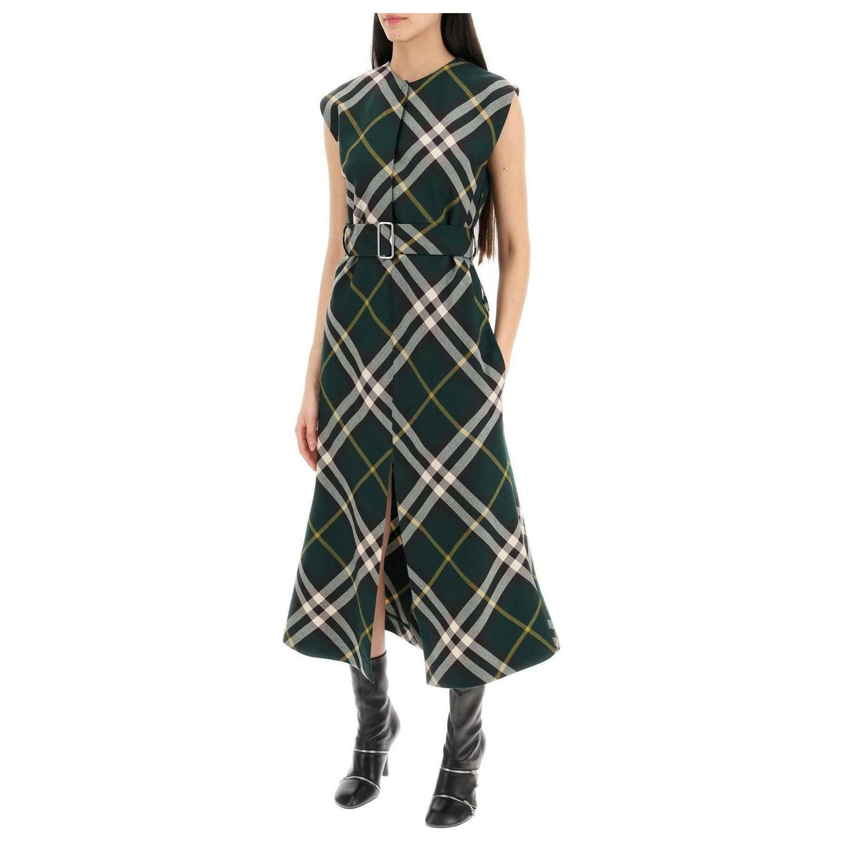 Ered Dress With Midi Length BURBERRY JOHN JULIA.