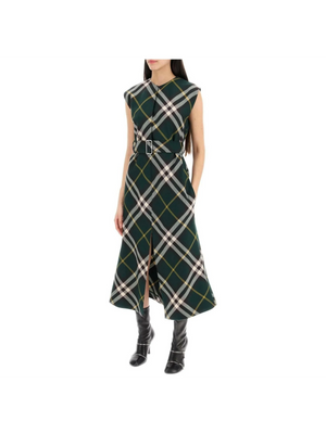 Ered Dress With Midi Length BURBERRY JOHN JULIA.