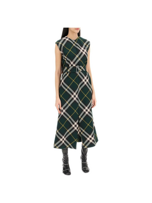 Ered Dress With Midi Length BURBERRY JOHN JULIA.