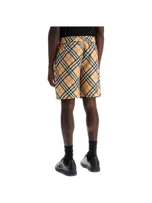 BURBERRY-Ered Silk Bermuda Shorts Men-JOHN JULIA