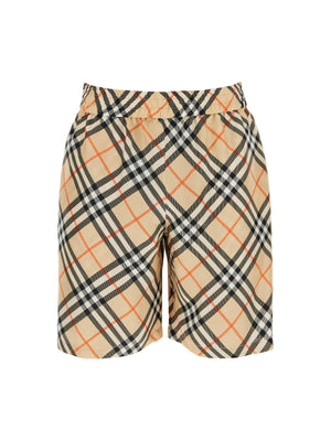 BURBERRY-Ered Silk Bermuda Shorts Men-JOHN JULIA