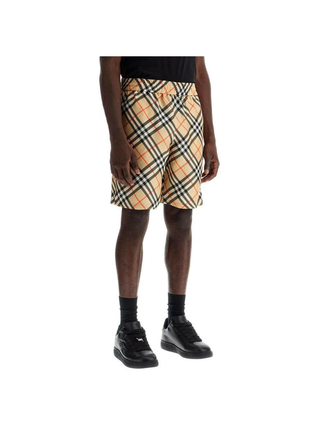 BURBERRY-Ered Silk Bermuda Shorts Men-JOHN JULIA