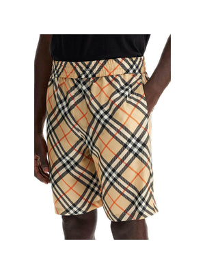 BURBERRY-Ered Silk Bermuda Shorts Men-JOHN JULIA