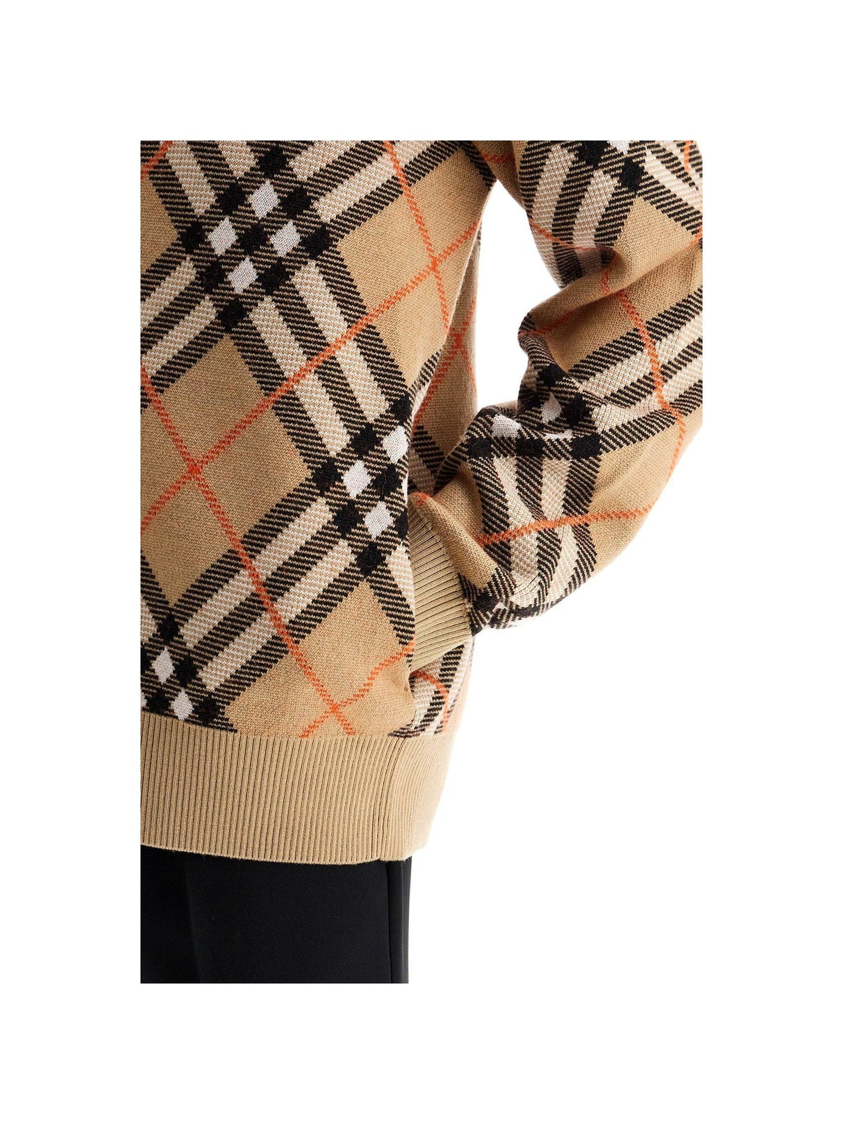 BURBERRY-Ered Wool And Mohair Cardigan Sweater-JOHN JULIA