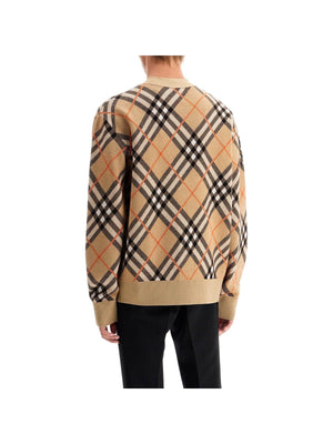 BURBERRY-Ered Wool And Mohair Cardigan Sweater-JOHN JULIA