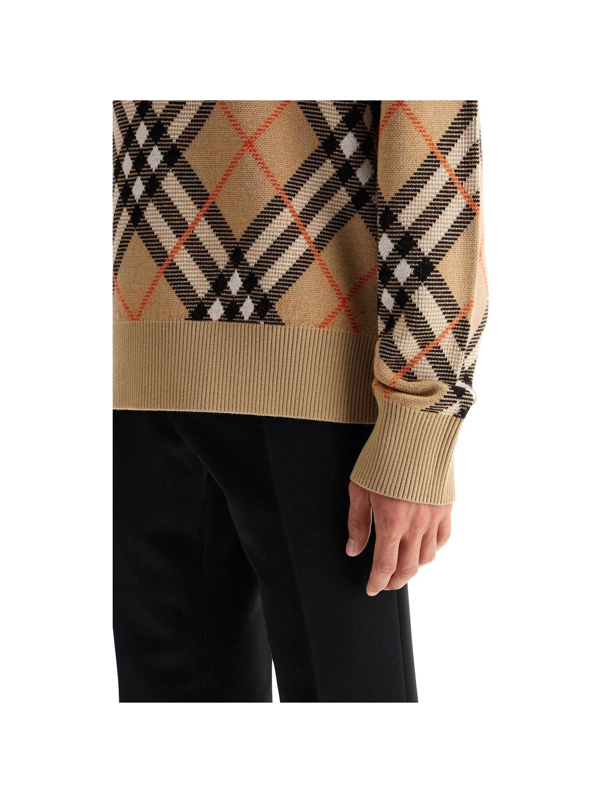 BURBERRY-Ered Wool And Mohair Sweater-JOHN JULIA