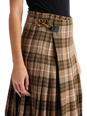 Ered Tartan Wool Maxi Skirt-Burberry-JOHN JULIA