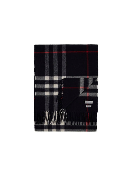 Exaggerated Check Cashmere Scarf