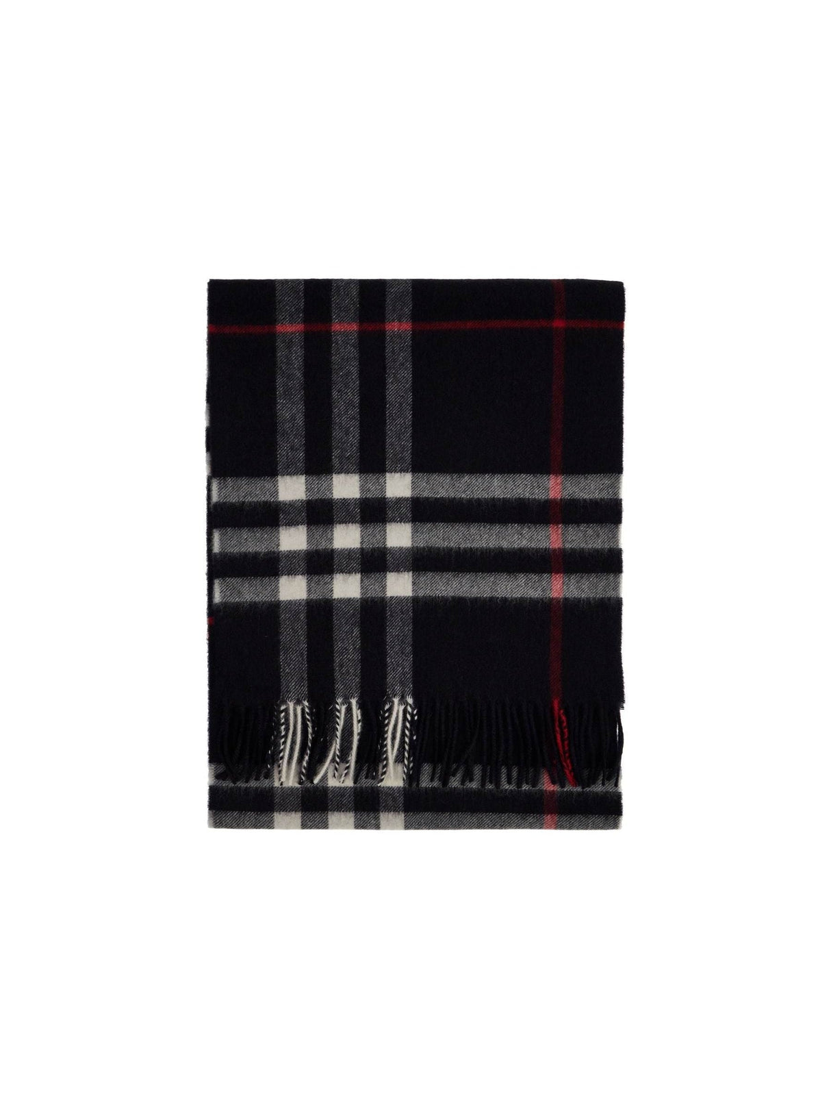 Exaggerated Check Cashmere Scarf