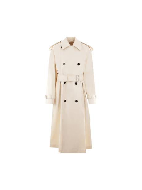 BURBERRY-Gabardine Double-breasted Trench Coat-JOHN JULIA