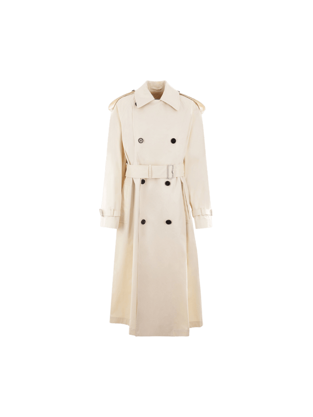 BURBERRY-Gabardine Double-breasted Trench Coat-JOHN JULIA