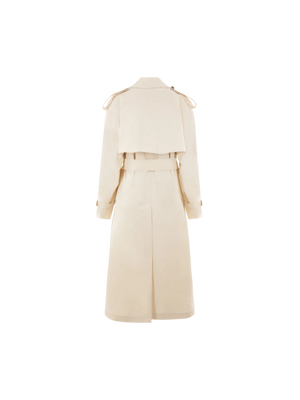 BURBERRY-Gabardine Double-breasted Trench Coat-JOHN JULIA