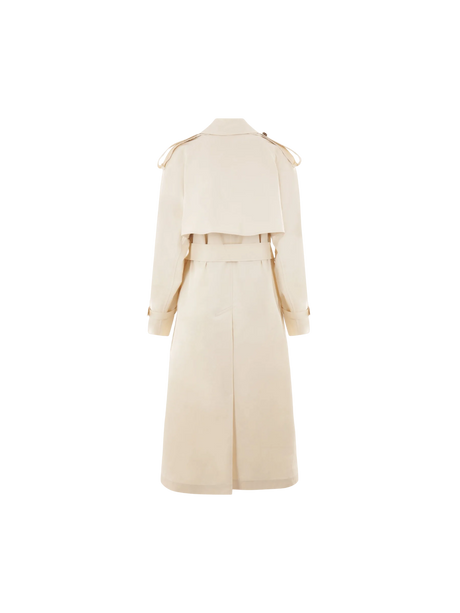 BURBERRY-Gabardine Double-breasted Trench Coat-JOHN JULIA