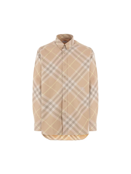 Gabardine Oversized Shirt-BURBERRY-JOHN JULIA