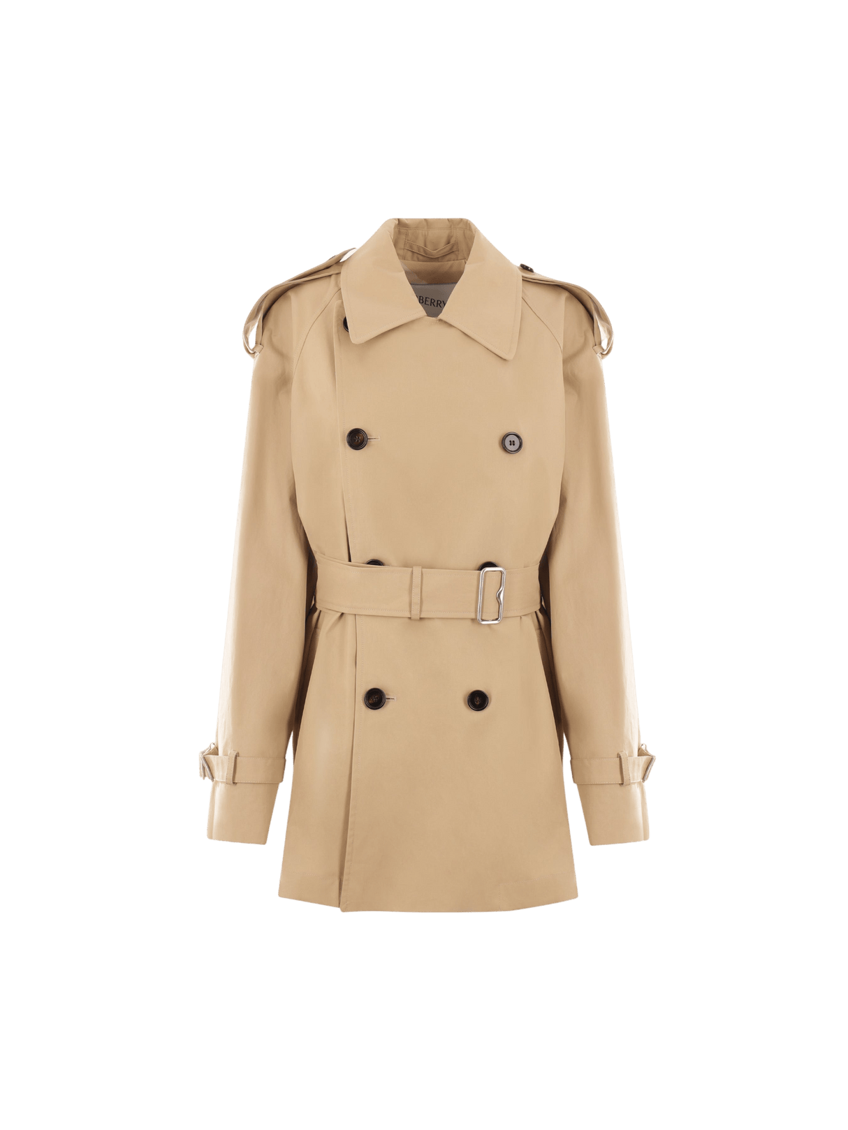 Gabardine Short Trench Coat-BURBERRY-JOHN JULIA