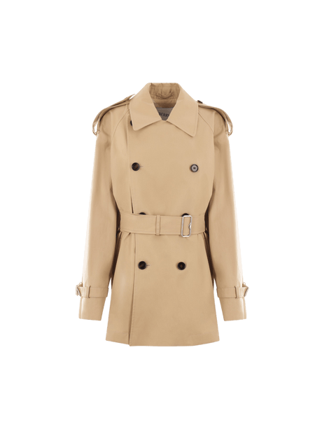 Gabardine Short Trench Coat-BURBERRY-JOHN JULIA