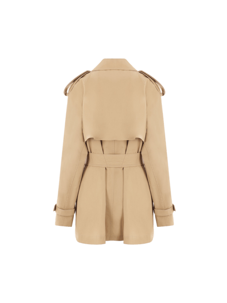 Gabardine Short Trench Coat-BURBERRY-JOHN JULIA