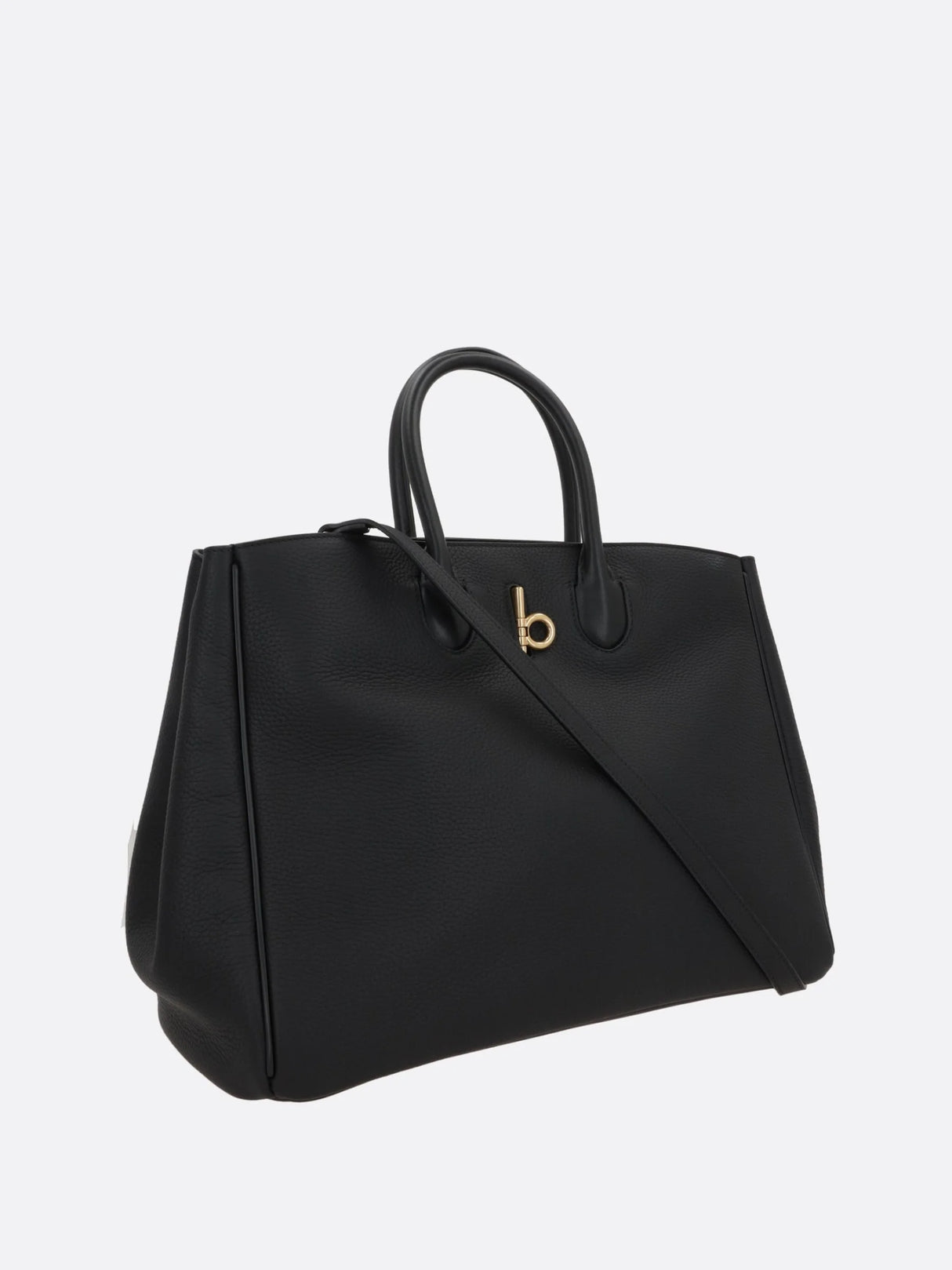 Grainy Leather Tote Bag-BURBERRY-JOHN JULIA