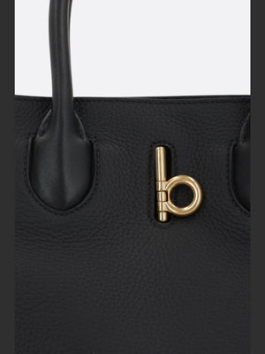 Grainy Leather Tote Bag-BURBERRY-JOHN JULIA